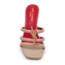 Women Beige Luxury Block Heels