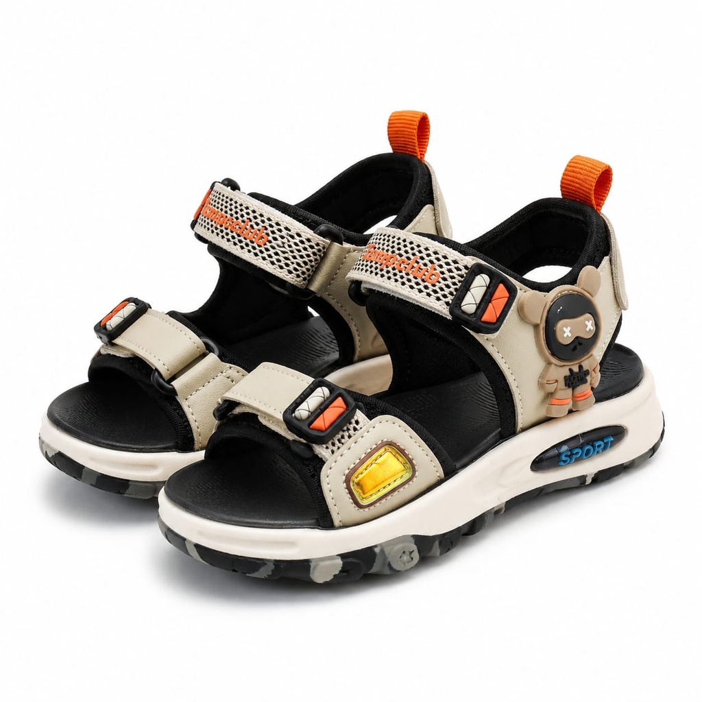 Kids Beige imported Sports Sandals (36)